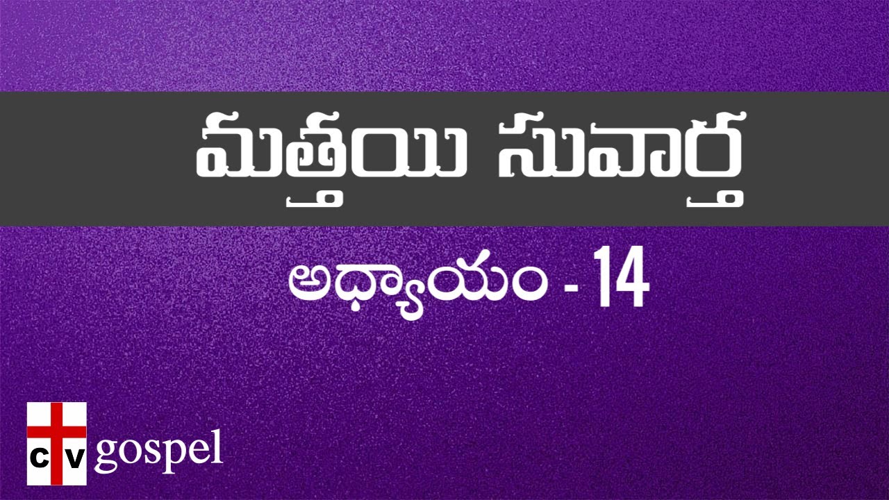 మత్తయి సువార్త|CHAPTER-14|MATTHEW|TELUGU BIBLE READING|AUDIO & SCRIPTURE